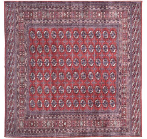 10×10 Bokhara Red Oriental Square Rug 021942