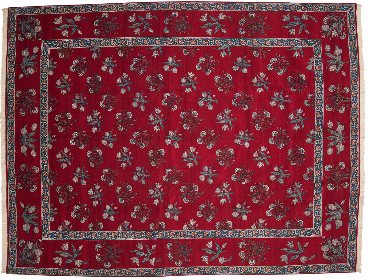 10x13 Persian Kerman Red Oriental Rug 011138 10x13 Persian Kerman Red Oriental Rug 011138