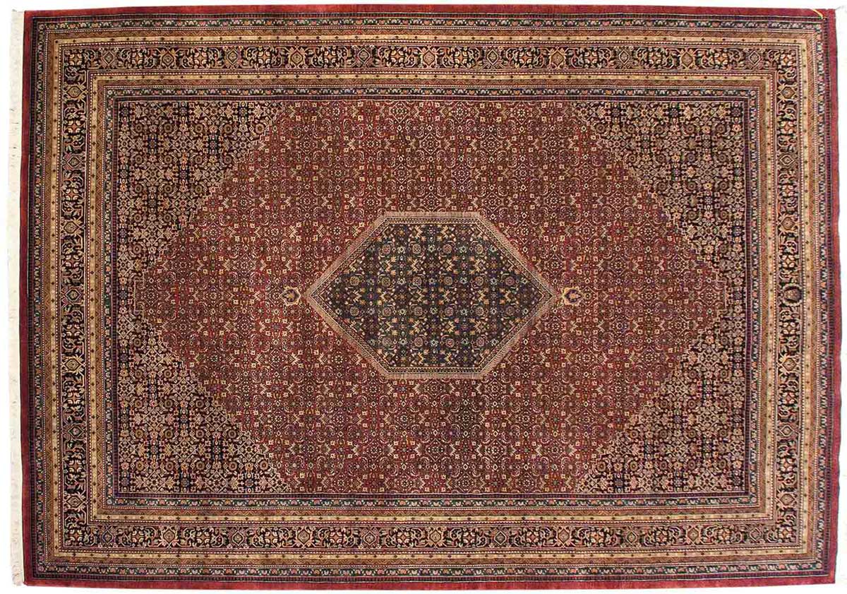 10x14 Bijar Red Oriental Rug 039438