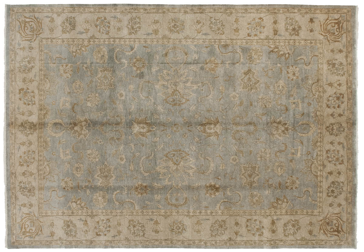 10x14 Oushak Blue Oriental Large Rug 043496