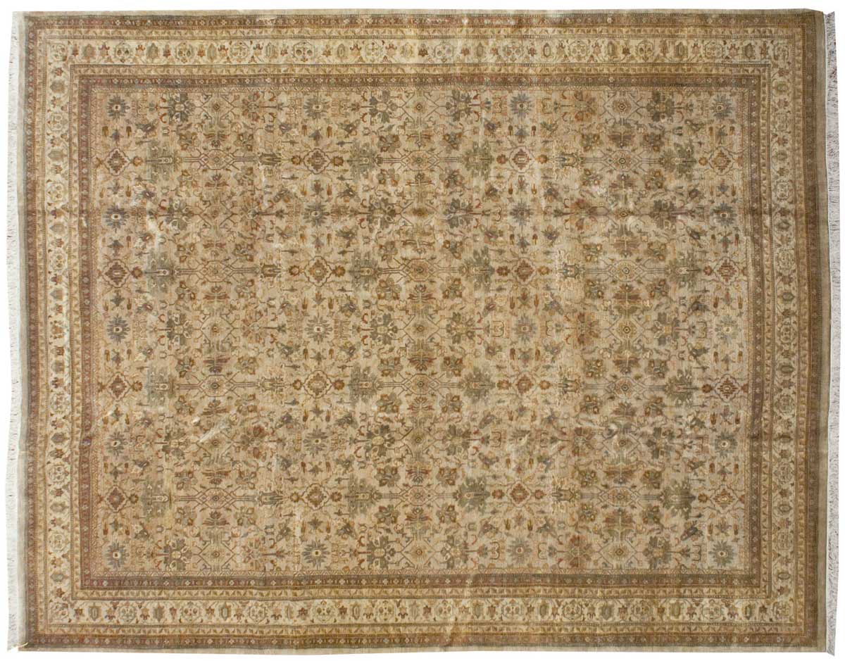 12x15 Bibikabad Beige Oriental Large Rug 039032 12x15 Bibikabad Beige Oriental Large Rug 039032
