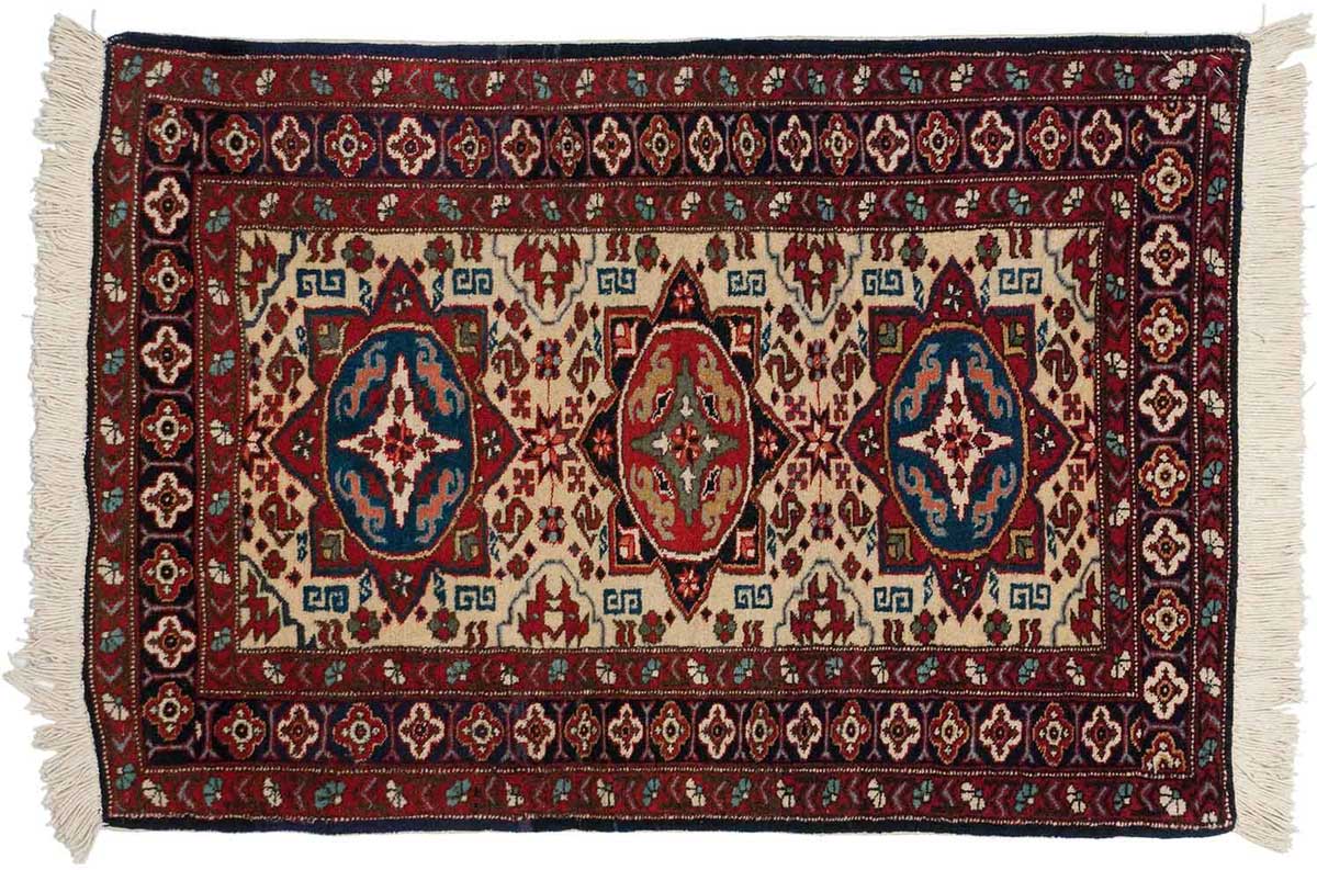 2x3 Persian Ardebil Beige Oriental Rug 022871 2x3 Persian Ardebil Beige Oriental Rug 022871