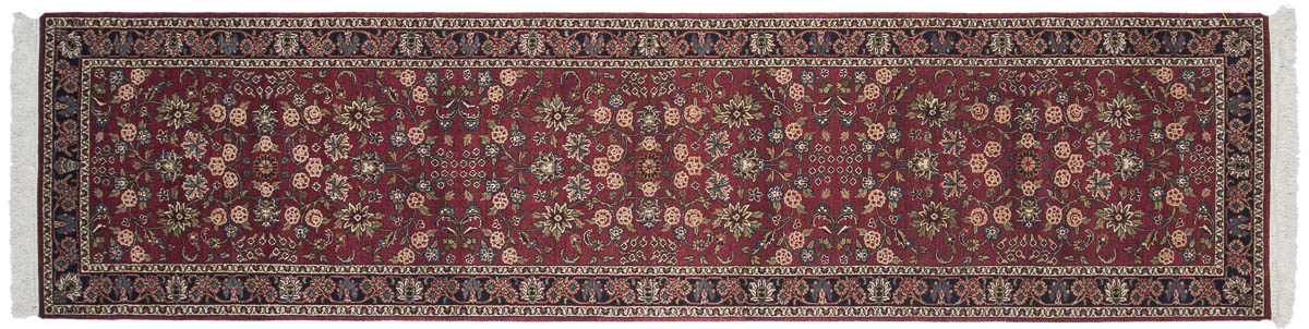 3x12 Kashan Burgundy Oriental Rug Runner 046888