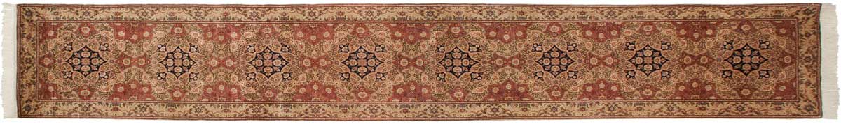 3x14 Persian Beige Oriental Rug Runner 021648 3x14 Persian Beige Oriental Rug Runner 021648