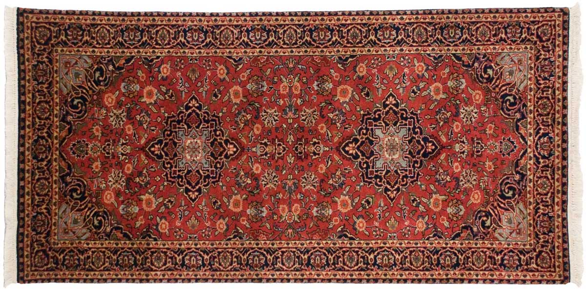 3x6 Kashan Red Oriental Rug Runner 042628 3x6 Kashan Red Oriental Rug Runner 042628