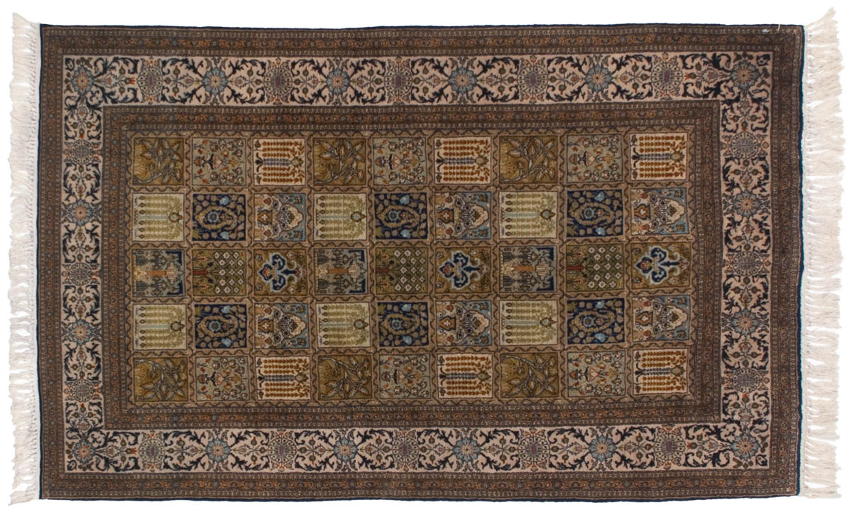 3x6 Kashmir Multi Color Oriental Rug 013158 3x6 Kashmir Multi Color Oriental Rug 013158