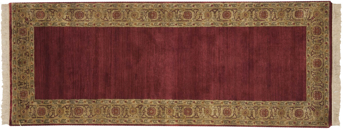 3x7 Agra Burgundy Oriental Rug Runner 038727