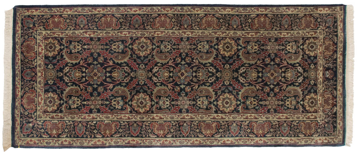 3x7 Kerman Blue Oriental Rug Runner 039153