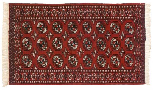 4×5 Persian Yomud Red Oriental Rug 020211