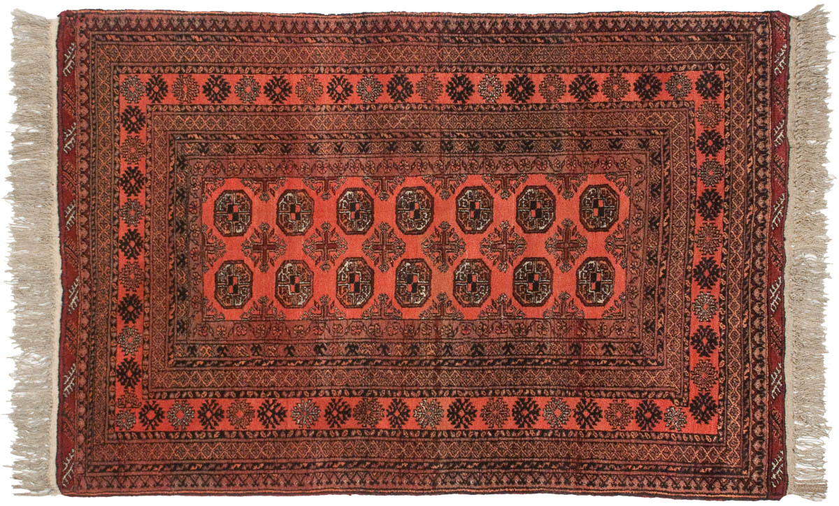 4x6 Daulatabad Red Oriental Rug 011582 4x6 Daulatabad Red Oriental Rug 011582
