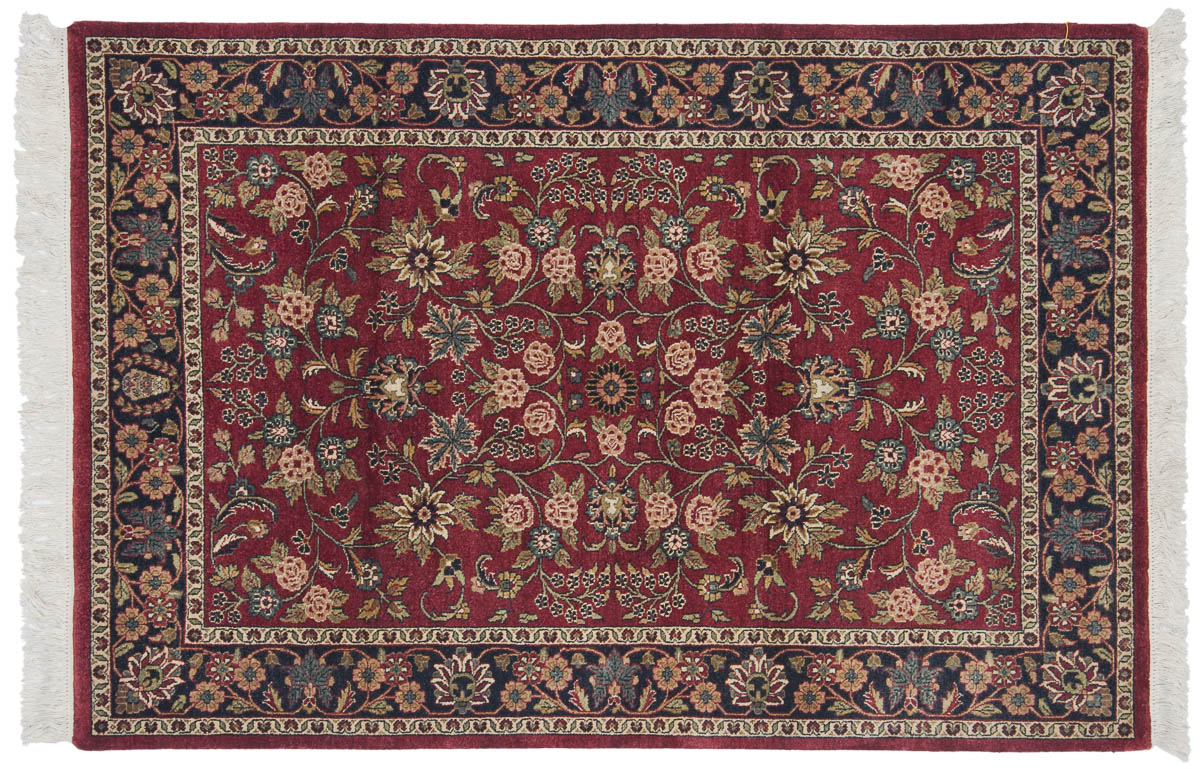 4x6 Kashan Burgundy Oriental Rug 046891