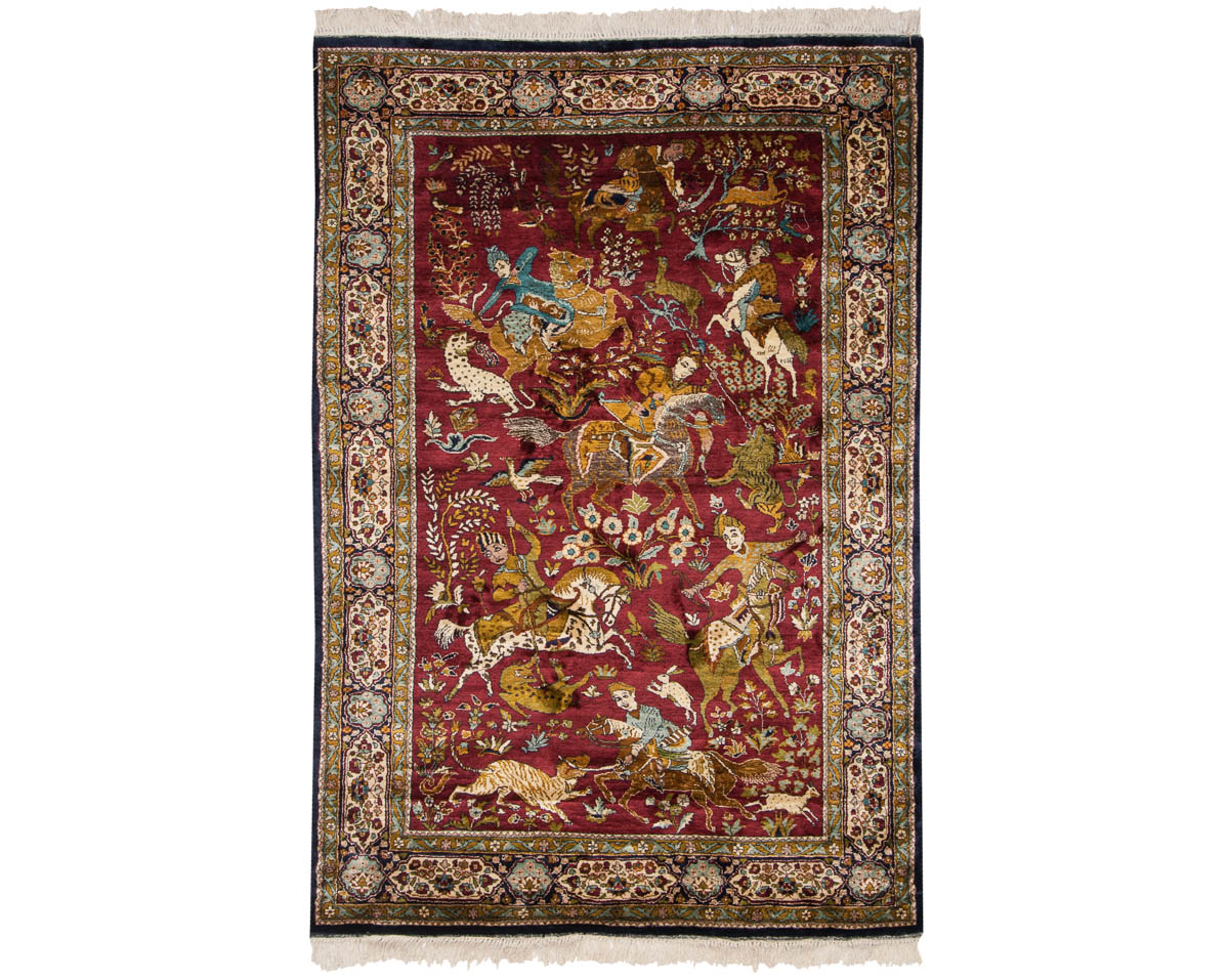 4x6 Kashmir Red Oriental Rug 013127 4x6 Kashmir Red Oriental Rug 013127