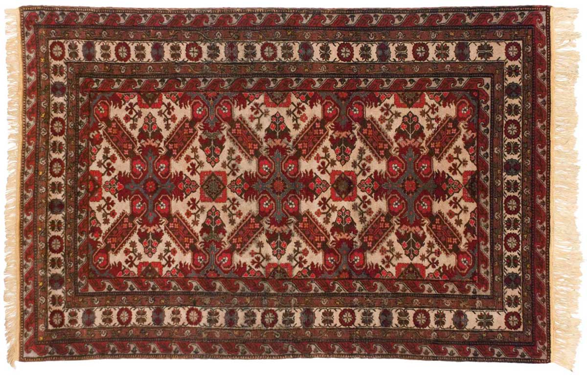 4x6 Mikrah Beige Oriental Rug 028218