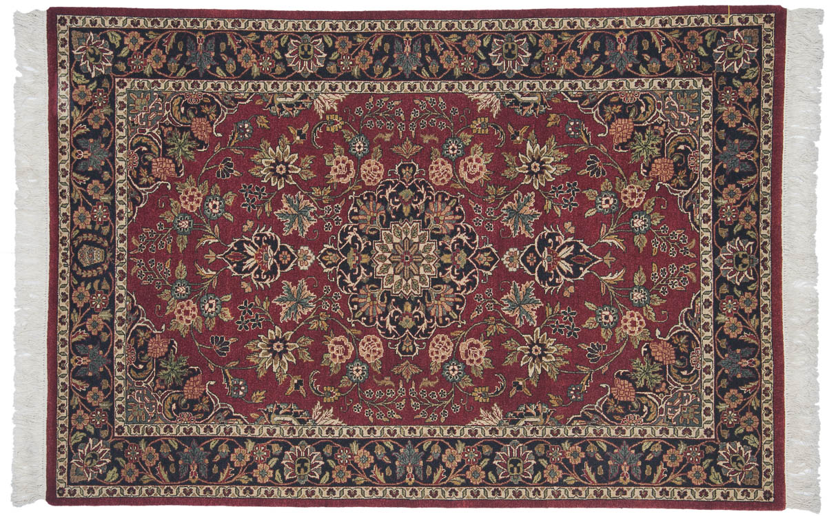 4x7 Kashan Burgundy Oriental Rug 046857