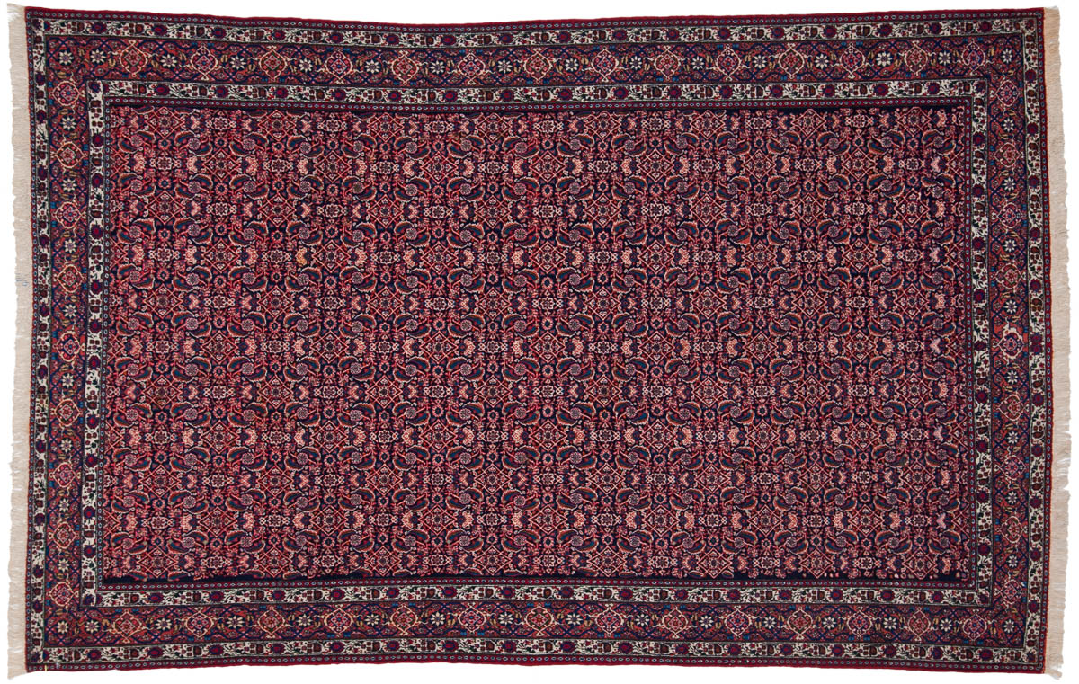 4x7 Persian Isfahan Red Oriental Rug 011161 4x7 Persian Isfahan Red Oriental Rug 011161