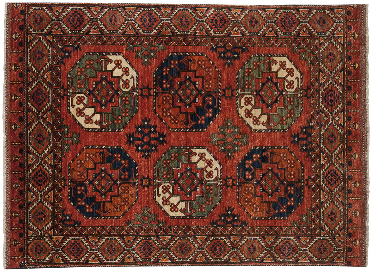 5x7 Ersari Rust Oriental Rug 048895