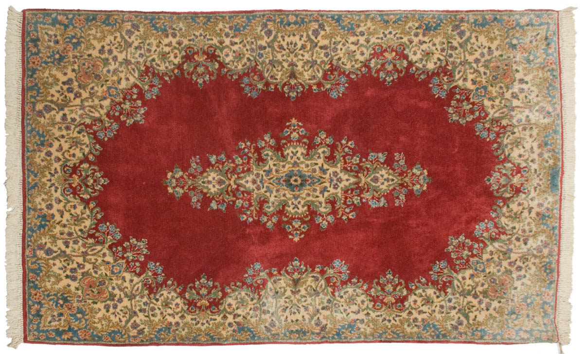 5x8 Persian Kerman Rose Oriental Rug 012274 5x8 Persian Kerman Rose Oriental Rug 012274
