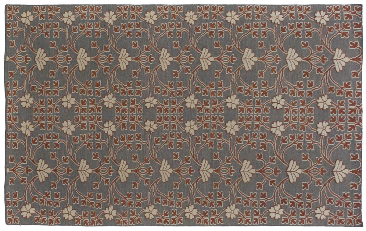 5x8 Soumak Grey Oriental Rug 047141