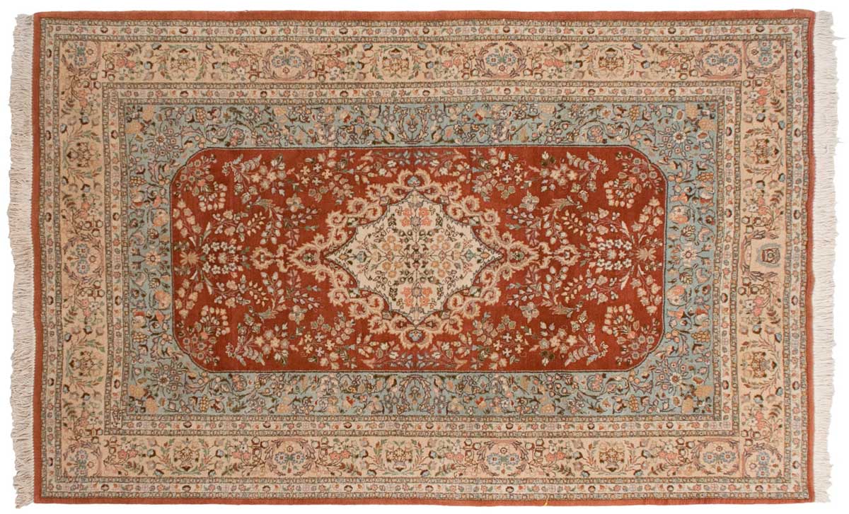 6x10 Persian Tabriz Rust Oriental Rug 035022 6x10 Persian Tabriz Rust Oriental Rug 035022