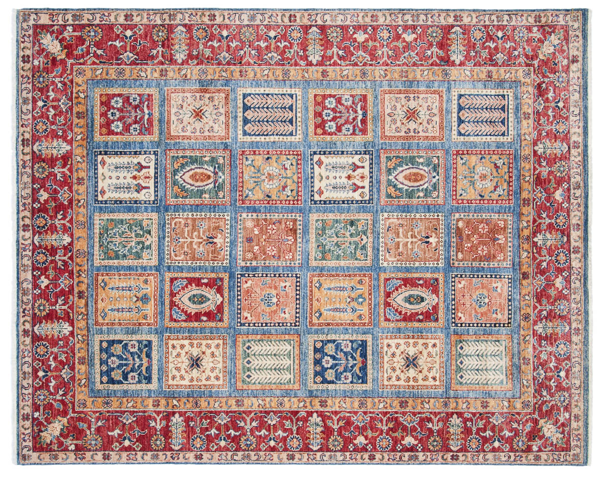 6x7 Kazak Blue Oriental Rug 048175