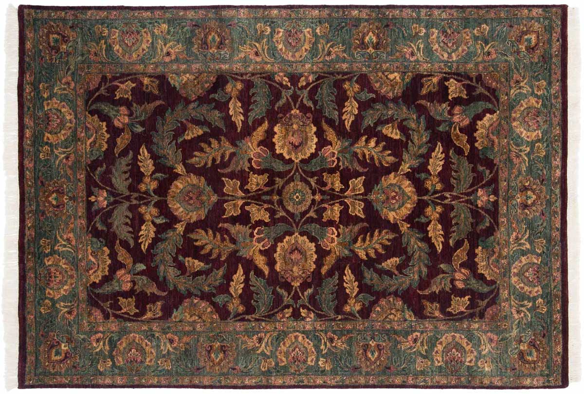 6x8 Agra Brown Oriental Rug 014228
