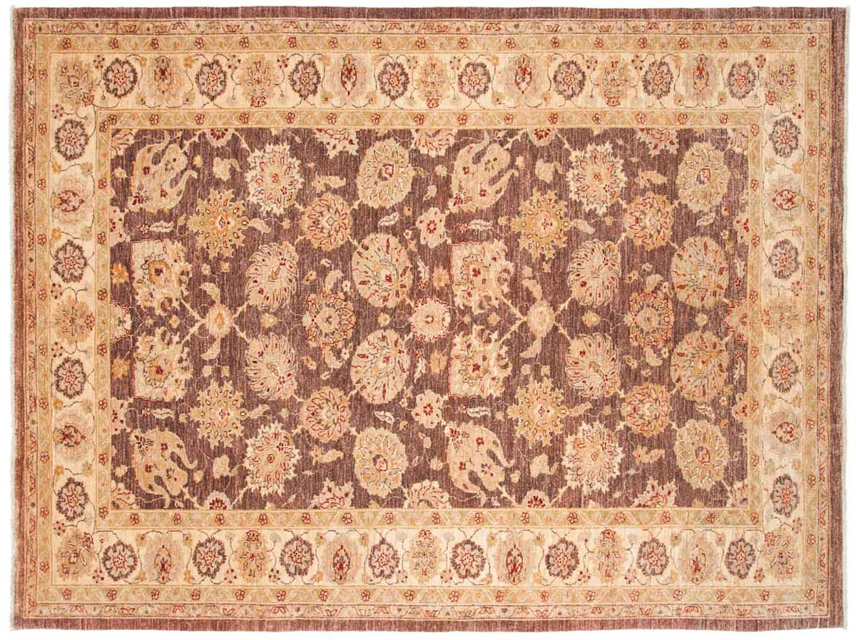 6x8 Chobi Brown Oriental Rug 041555