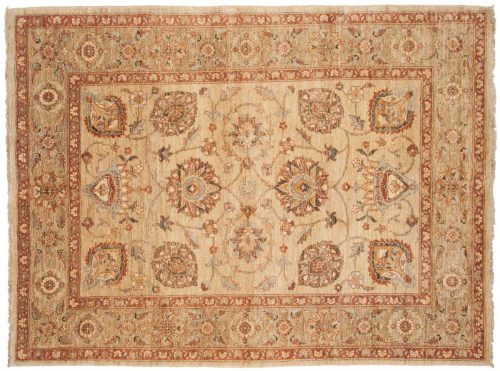 6×8 Kashan Ivory Oriental Rug 026155