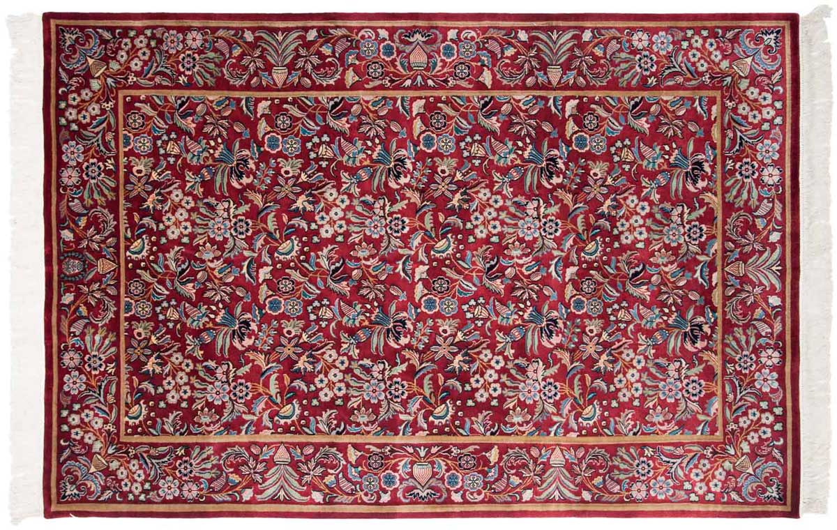 6x9 Aubusson Burgundy Oriental Rug 032135