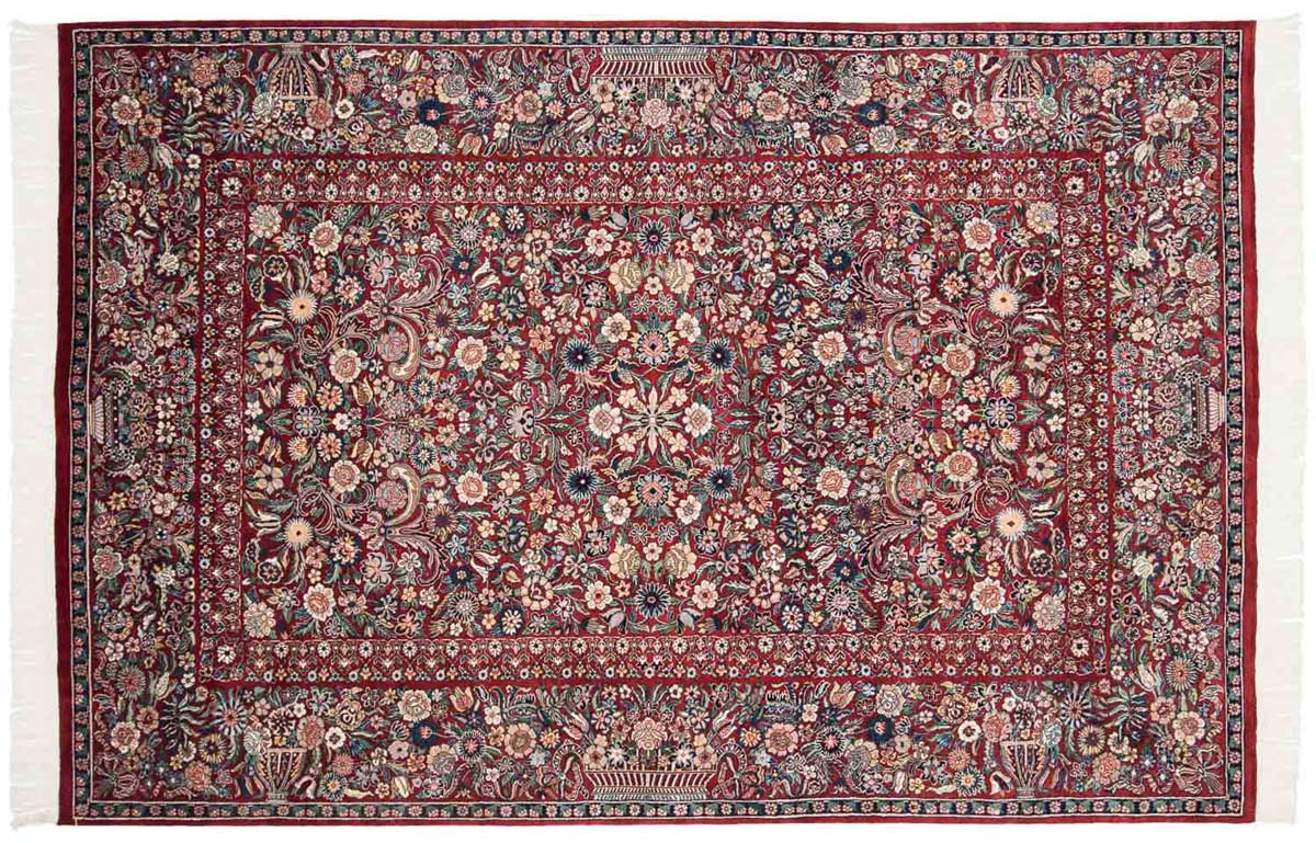 6x9 Aubusson Red Oriental Rug 025880 6x9 Aubusson Red Oriental Rug 025880