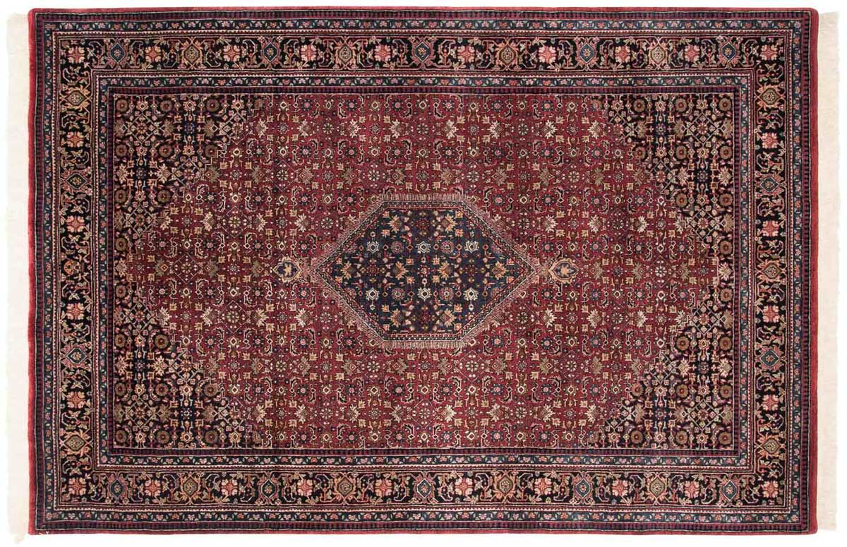 6x9 Bijar Red Oriental Rug 038866 6x9 Bijar Red Oriental Rug 038866