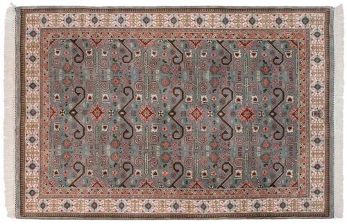 6×9 Caucasian Blue Oriental Rug 015730