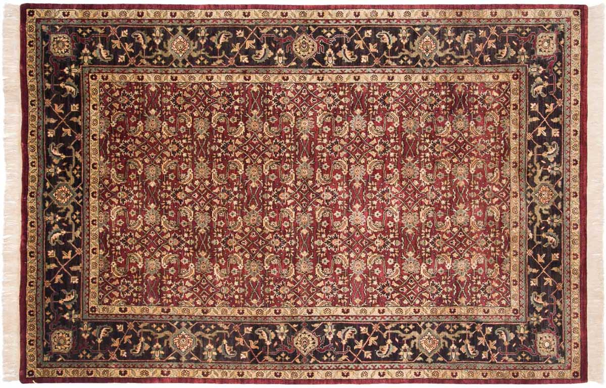 6x9 Herati Burgundy Oriental Rug 032092 6x9 Herati Burgundy Oriental Rug 032092