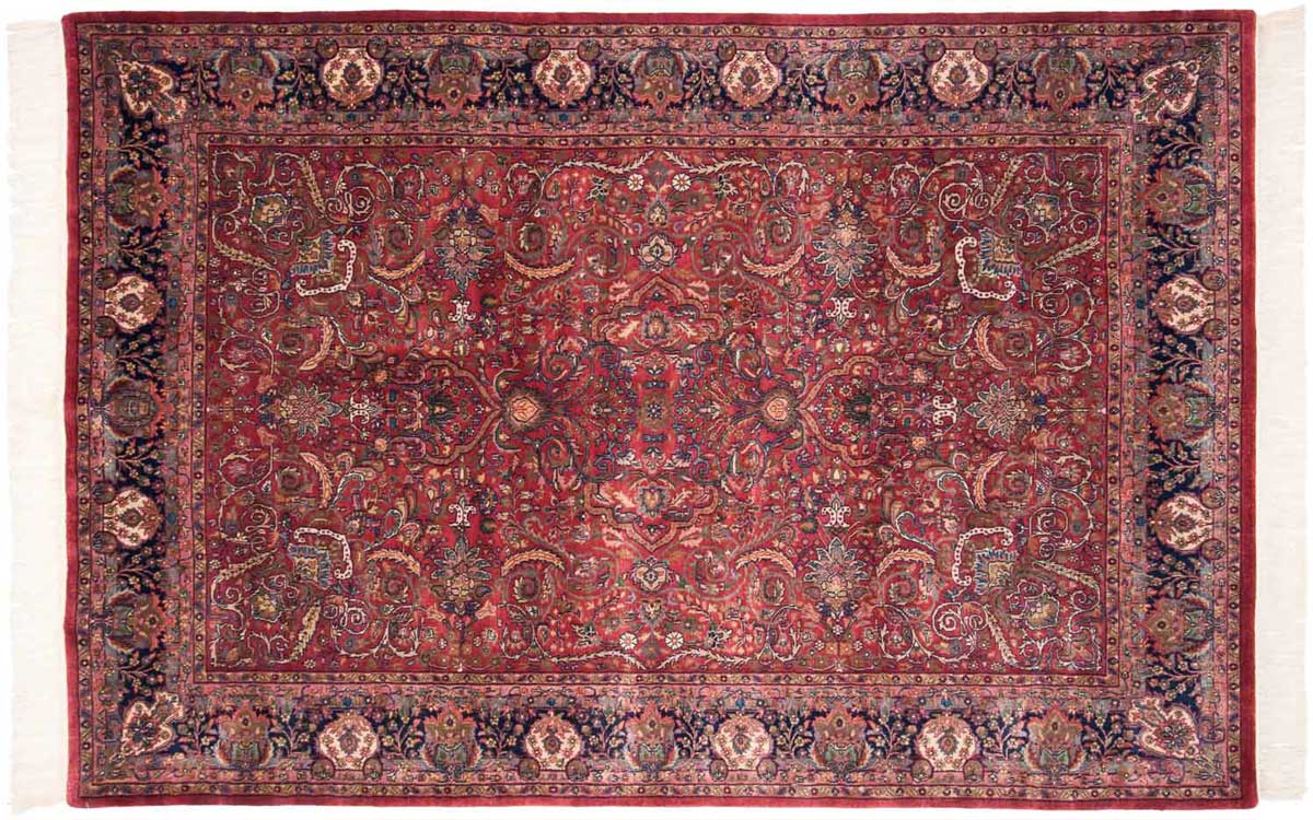 6x9 Isfahan Red Oriental Rug 031904 6x9 Isfahan Red Oriental Rug 031904