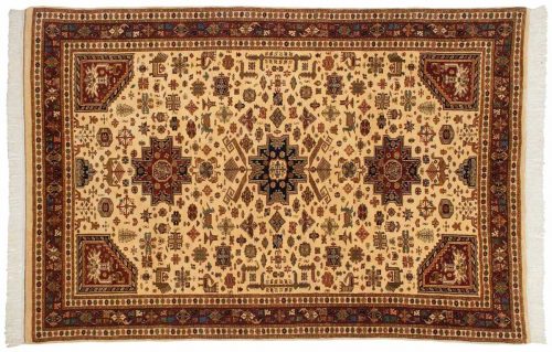 6×9 Kumari Ivory Oriental Rug 026200