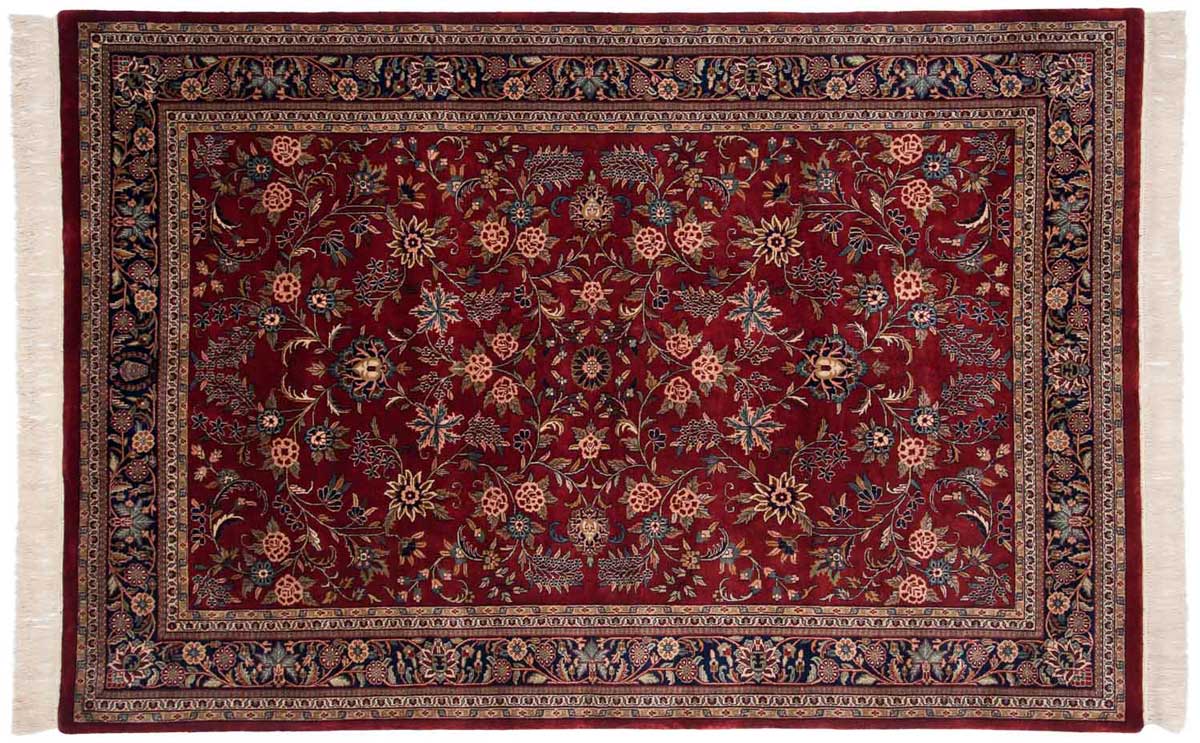 6x9 Kashan Red Oriental Rug 032363