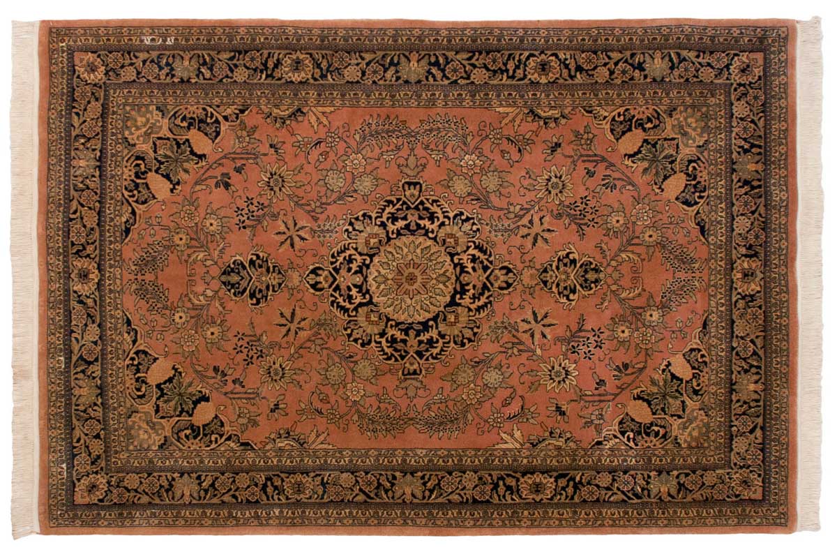 6x9 Kashan Rose Oriental Rug 030700