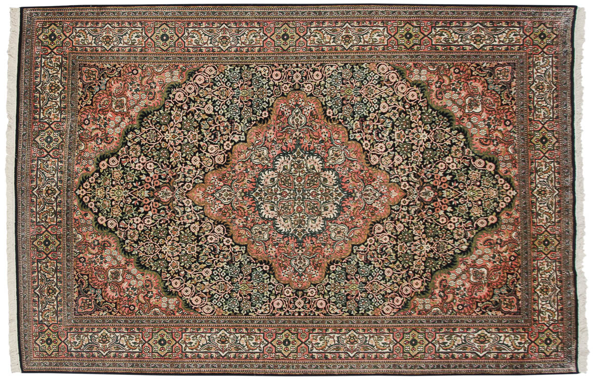 6x9 Kashmir Blue Oriental Rug 048822