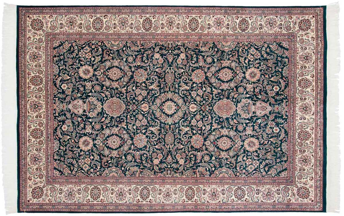 6x9 Kashan Green Oriental Rug 025644