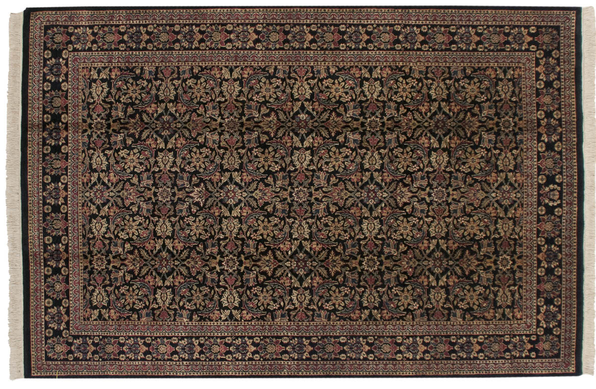 6x9 Senna Black Oriental Rug 038624