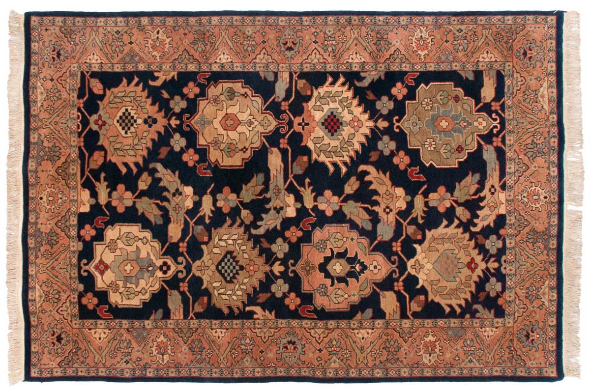 6x9 Sultanabad Blue Oriental Rug 031342 6x9 Sultanabad Blue Oriental Rug 031342