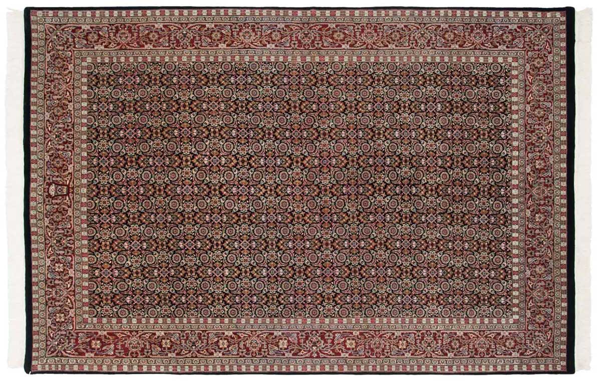 6x9 Tabriz Black Oriental Rug 038659 6x9 Tabriz Black Oriental Rug 038659