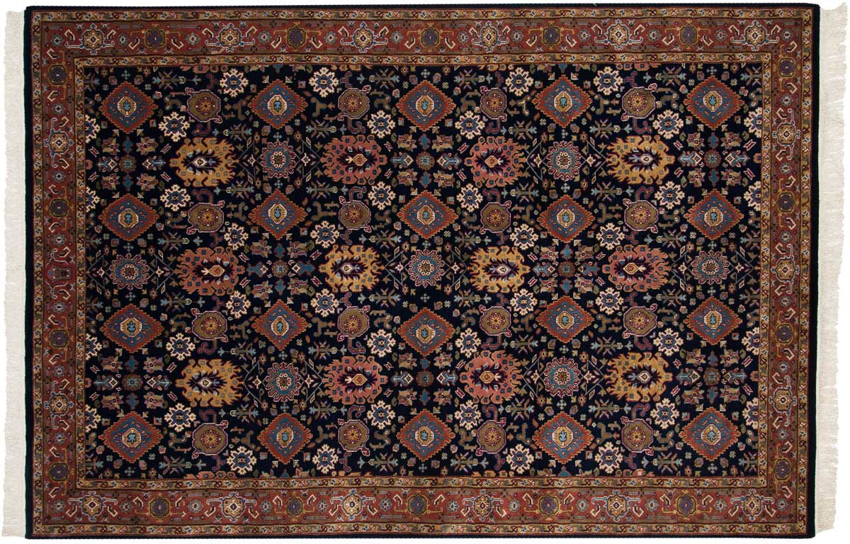 6x9 Tabriz Blue Oriental Rug 037575 6x9 Tabriz Blue Oriental Rug 037575