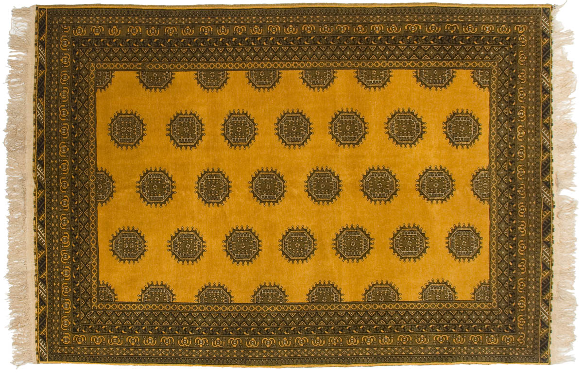 7x10 Daulatabad Gold Oriental Rug 011588 7x10 Daulatabad Gold Oriental Rug 011588