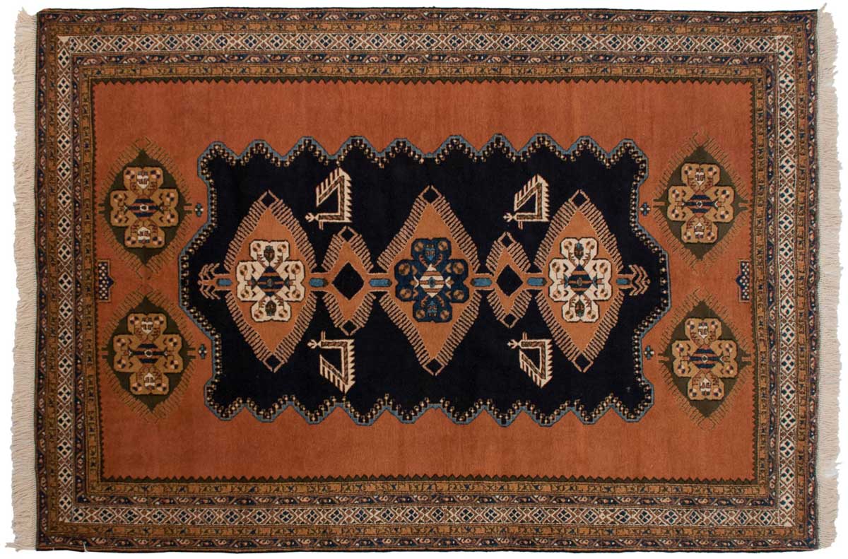 7x11 Persian Ardebil Blue Oriental Rug 035470 7x11 Persian Ardebil Blue Oriental Rug 035470