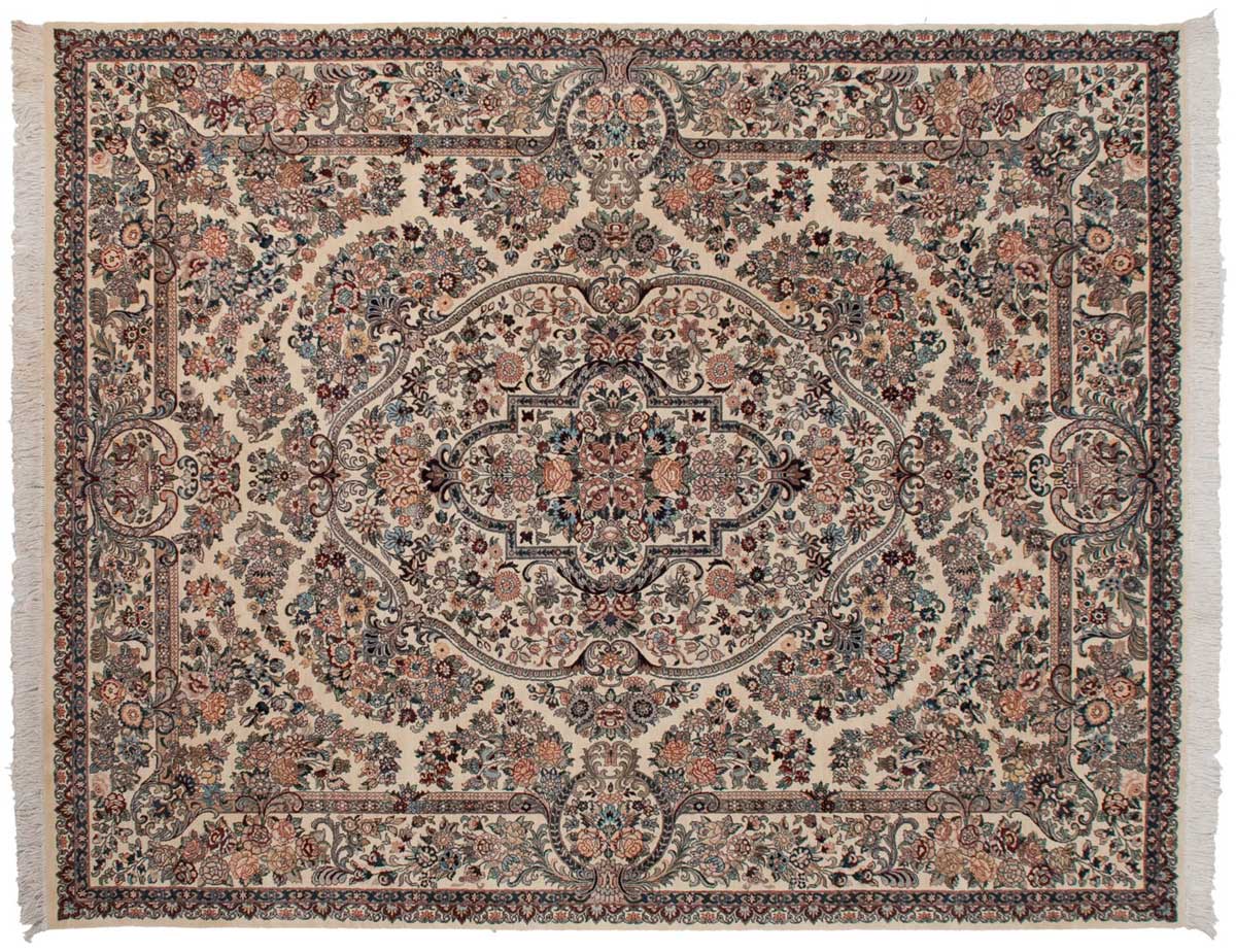8x10 Aubusson Ivory Oriental Rug 026009 8x10 Aubusson Ivory Oriental Rug 026009