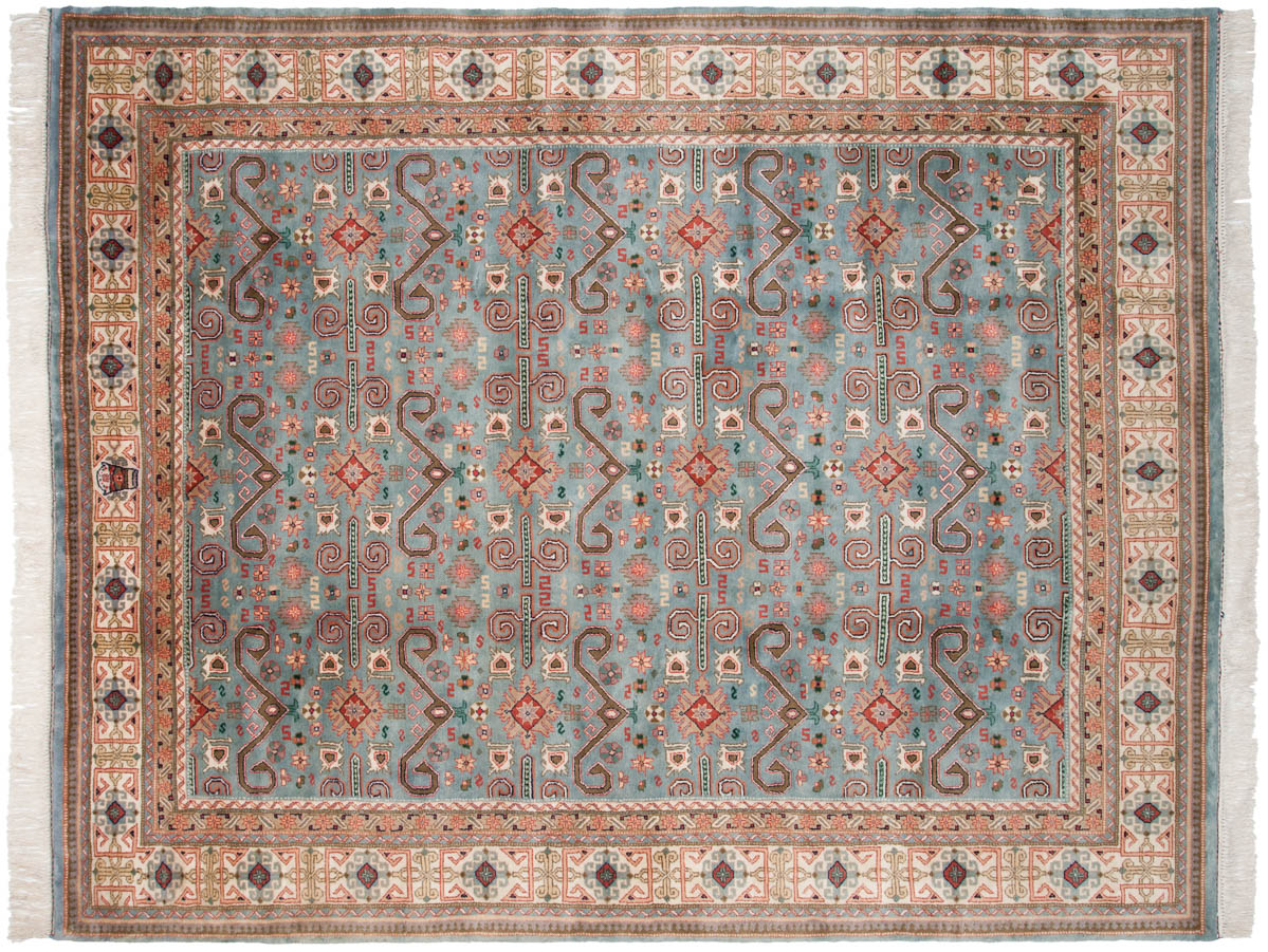 8x10 Caucasian Blue Oriental Rug 015509