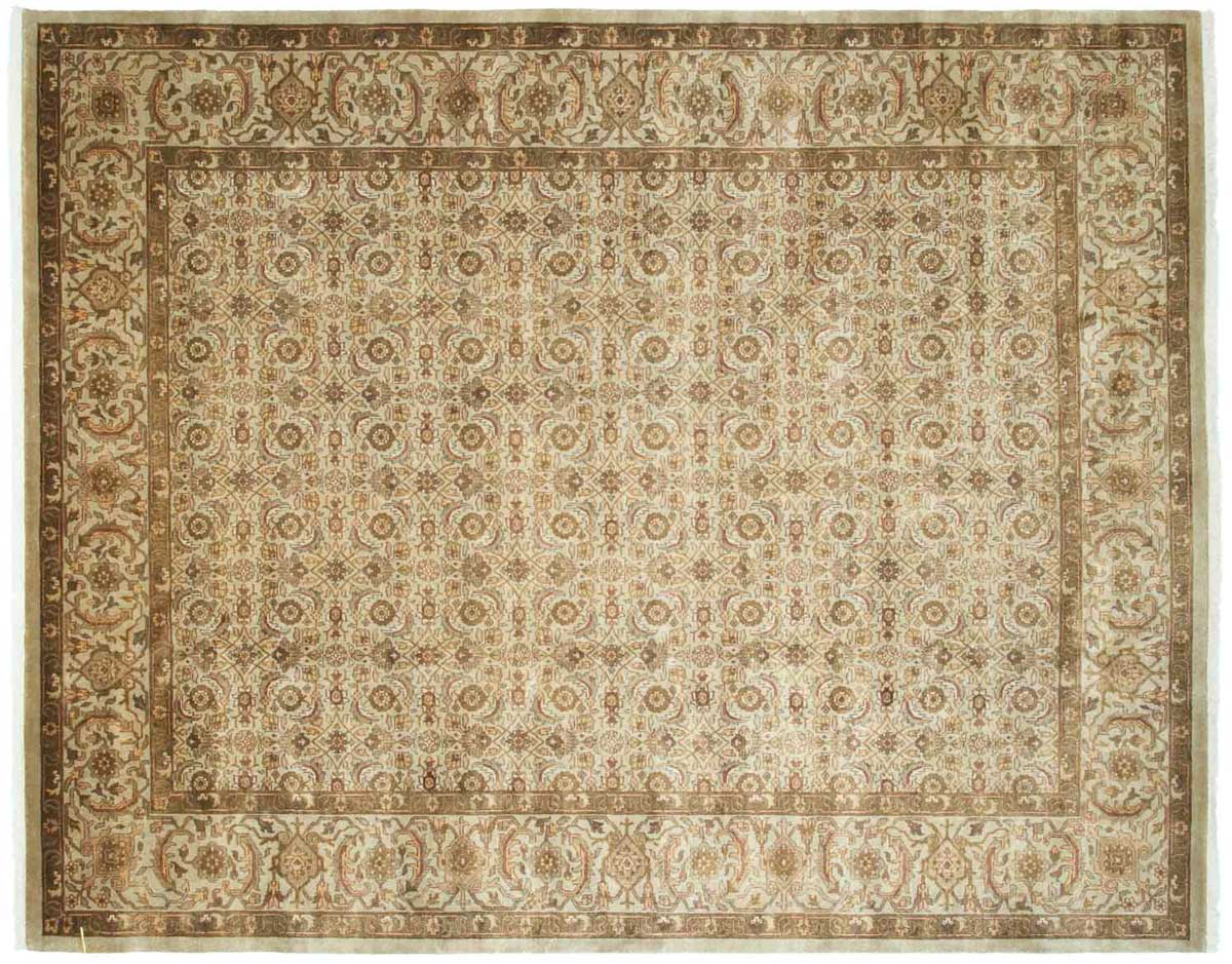 8x10 Tabriz Green Oriental Rug 023127 8x10 Tabriz Green Oriental Rug 023127