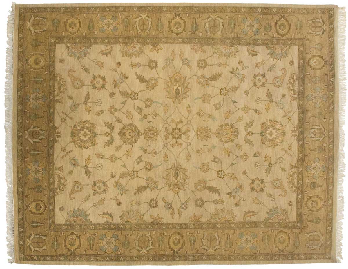 8x10 Kashan Beige Oriental Rug 045931 8x10 Kashan Beige Oriental Rug 045931