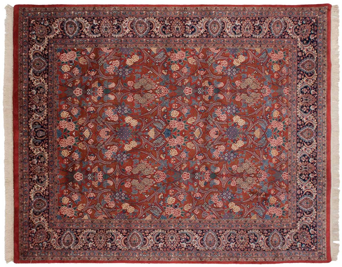 8x10 Kashan Red Oriental Rug 031051 8x10 Kashan Red Oriental Rug 031051