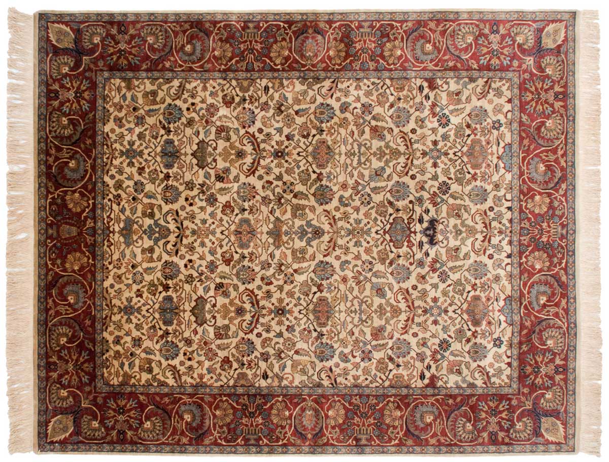 8x10 Sultanabad Ivory Oriental Rug 032215 8x10 Sultanabad Ivory Oriental Rug 032215